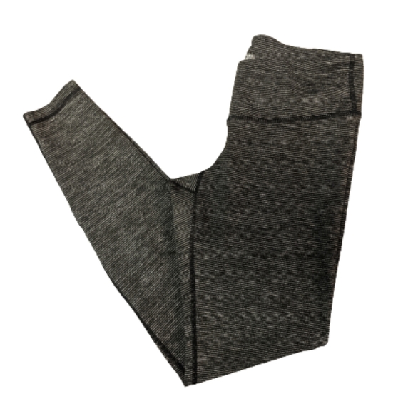 Old Navy Pants - Old Navy Active Black Gray Striped Legging Yoga Workout - Women's Size Medium